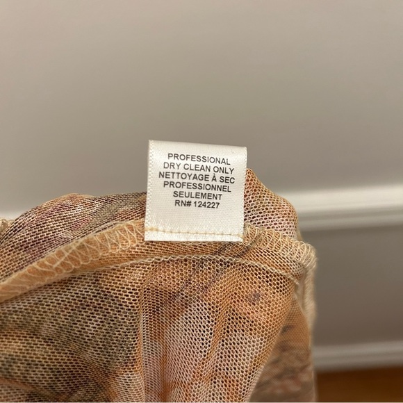 NWT Misa Marion Skirt Small Golden Batik Mesh Ruffles - Picture 12 of 14